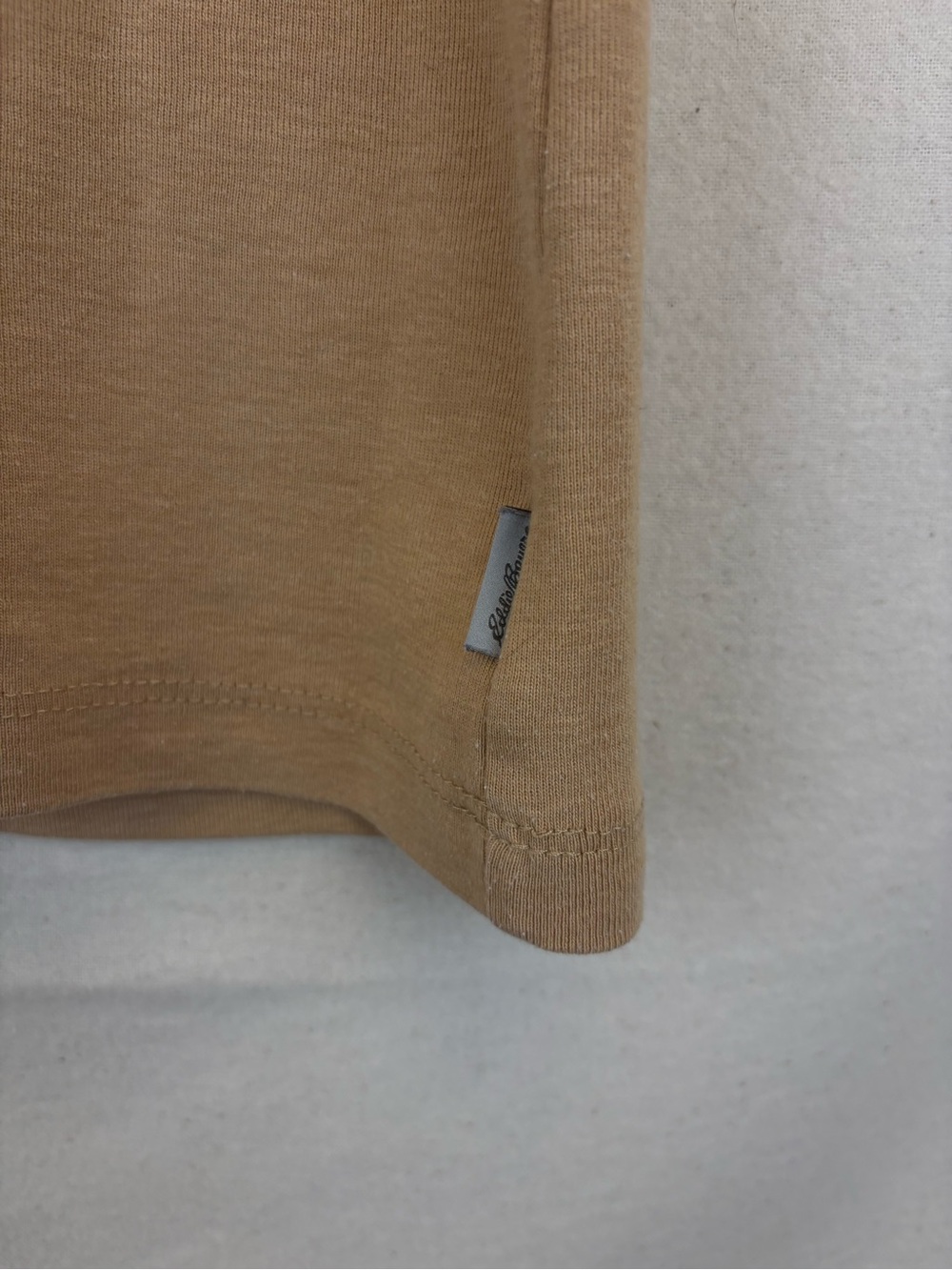 Eddie Bauer Women's V-Neck Favorites Tee in Tan- Tall L Worn Once Excellent Fall - Picture 3 of 3